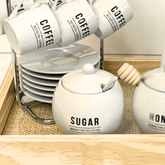 Açucareiro de Porcelana Manhattan Branco 350ml - Ela Decora